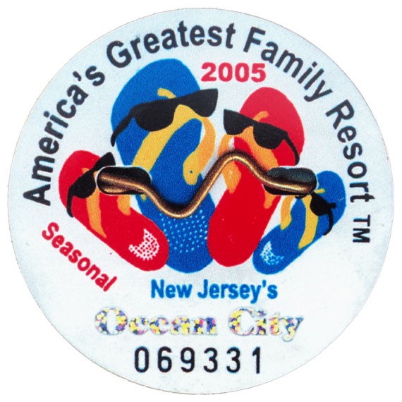 Shore Memories Ocean City NJ Beach Tag 2005 Photo Plaque Island Beach