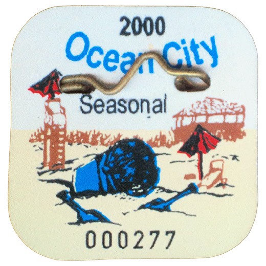 Shore Memories Ocean City NJ Beach Tag 2000 Photo Plaque Island Beach