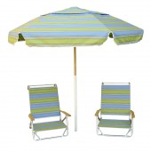 Telescope 741 Beach Chair Set-2 with Matching Resort Umbrella