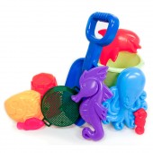 American Plastic Toys 02660 10 Pc. Spring Value Beach & Sand Toys Set