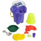 American Plastic Toys AP02490 8 Piece Castle Mold & Pail Set