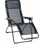 Lafuma Futura Clipper XL ACB Folding Recliner LFM3083 Wood Arm/Noir