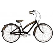 Nirve Minx 3 Speed Ladies Beach Cruiser Bikes 3435 Gloss Black