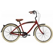 Nirve Classic 3 Speed Men's Beach Cruiser Bikes 3471 Red