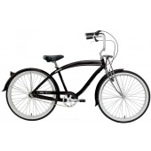 Nirve Fifty-Three 3 Speed Men's Beach Cruiser Bikes 1506 Gloss Black