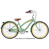 Nirve Sunflower 3 Speed Ladies Beach Cruiser Bikes 3332 Sage Green