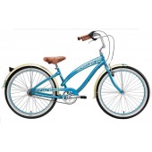 Nirve Lahaina 3 Speed Ladies Beach Cruiser Bikes 3483 Turquoise