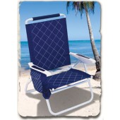 Rio SC685C-63 Quilted Easy-In Easy-Out Beach Chair