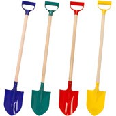 Sport Design SS40 33'' Deluxe Spade/Shovel Wood Handle Plastic Grip