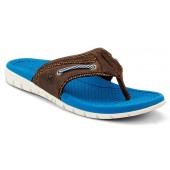 Sperry Top-Sider Men's Billfish UltraLite Thong Sandal Brown Leather/Blue