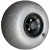 Wheeleez WZ1-22CA-TLK 22cm PVC Beach Wheel with Twist Lock Knob